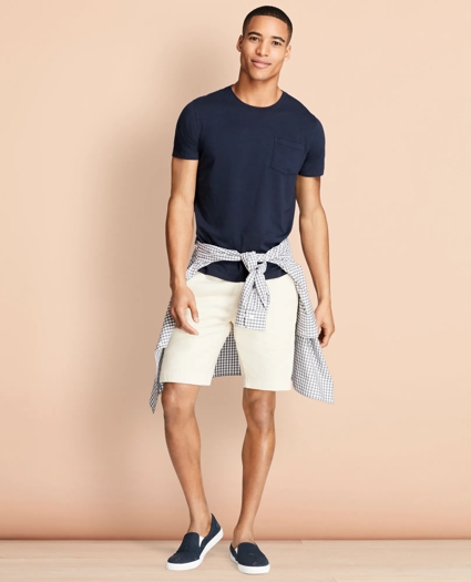 Stretch Cotton Twill Shorts, image 2