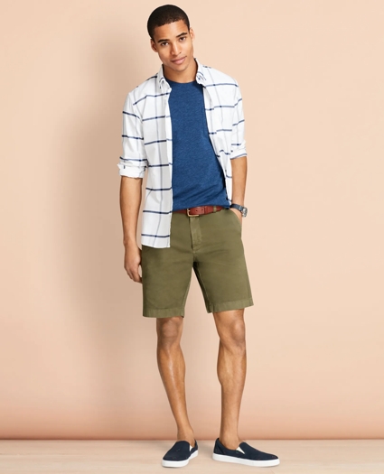 Stretch Cotton Twill Shorts, image 2
