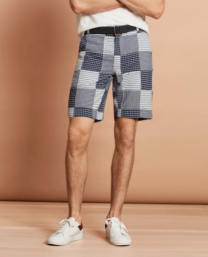 Cotton Patchwork Shorts, image 1