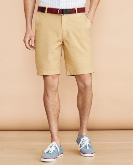 Cotton-Linen 9" Chino Shorts, image 1