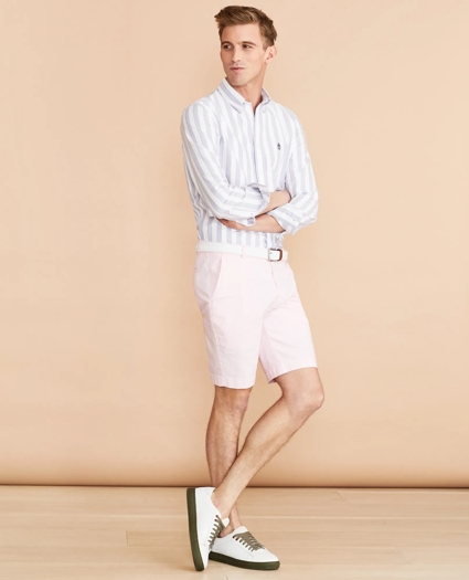 Cotton-Linen 9" Chino Shorts, image 2