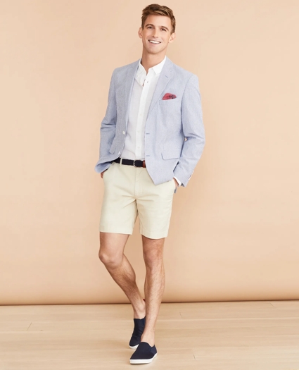 Cotton-Linen 7" Chino Shorts, image 2