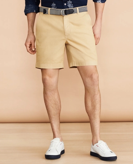 Cotton-Linen 7" Chino Shorts, image 1