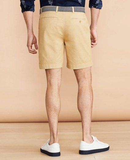 Cotton-Linen 7" Chino Shorts, image 3