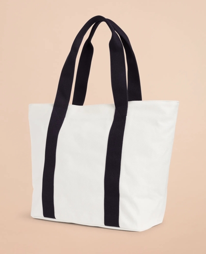 Red Fleece NYC Canvas Tote Bag, image 2