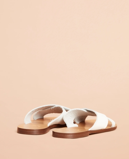 Leather Slide Sandals, image 2