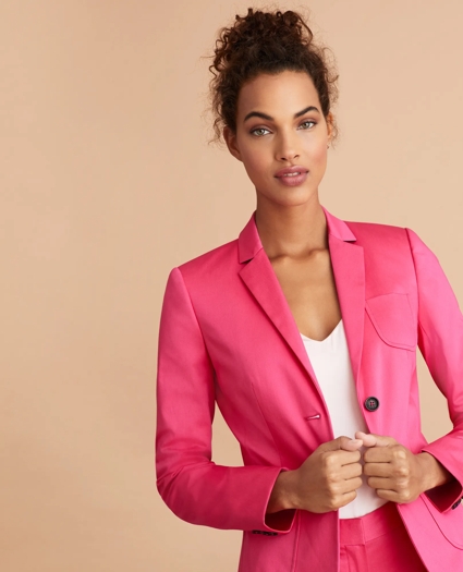 Stretch Cotton Sateen Jacket, image 1