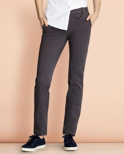 Stretch-Cotton Twill Pants, image 1