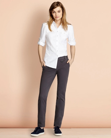 Stretch-Cotton Twill Pants, image 2