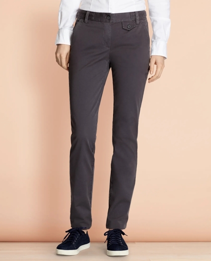 Stretch-Cotton Twill Pants