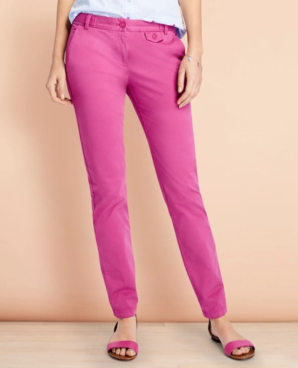 Stretch-Cotton Twill Pants, image 1