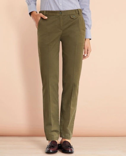 Stretch-Cotton Twill Pants, image 1