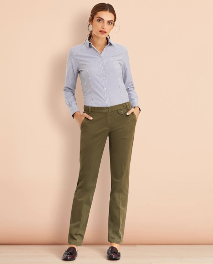 Stretch-Cotton Twill Pants, image 2