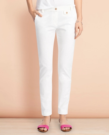 Stretch-Cotton Twill Pants, image 1