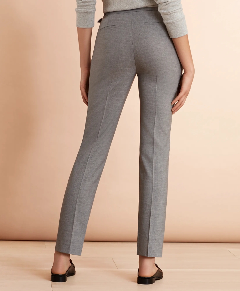 Wool-Blend Hopsack Pleated Pants, image 3