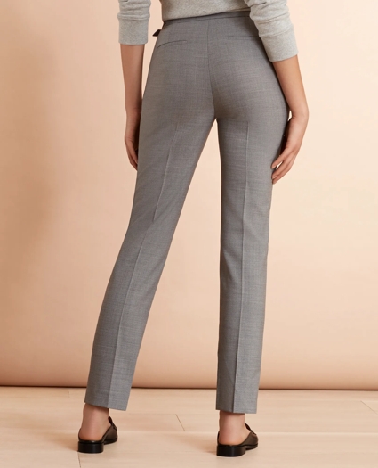 Wool-Blend Hopsack Pleated Pants, image 3