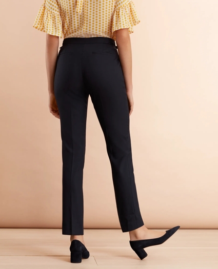 Wool-Blend Hopsack Pleated Pants, image 3