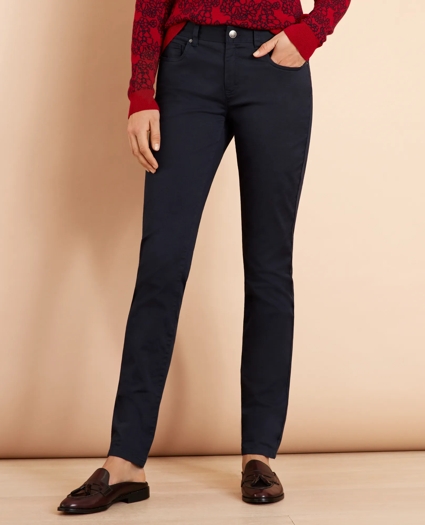 Stretch Cotton Twill Pants, image 1