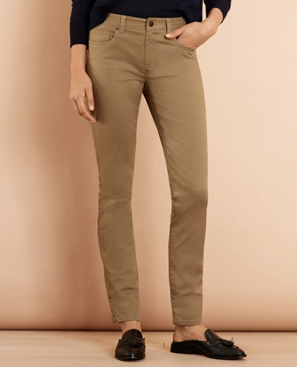 Stretch Cotton Twill Pants, image 1