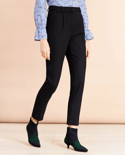 Slim-Fit Stretch Merino Wool-Blend Twill Pants, image 1