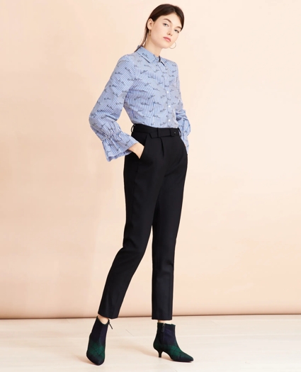Slim-Fit Stretch Merino Wool-Blend Twill Pants, image 2