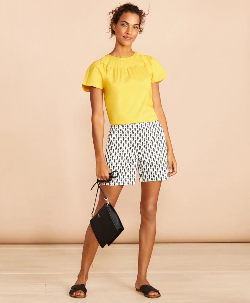 Pleated Poplin Blouse, image 2