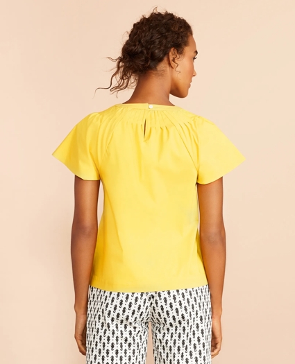 Pleated Poplin Blouse, image 4