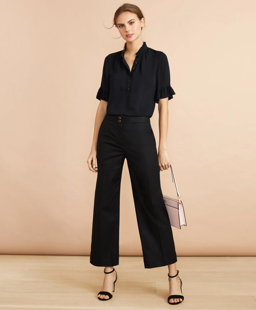 Crepe Ruffled Blouse, image 2