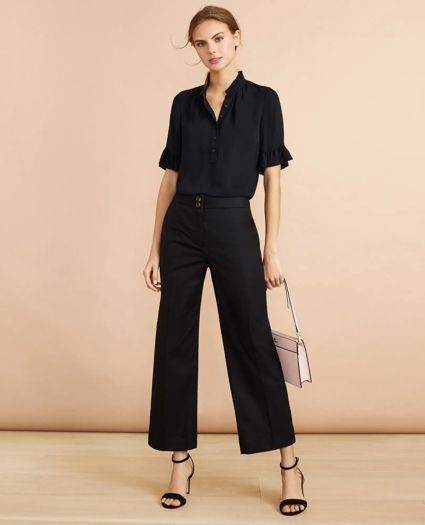 Crepe Ruffled Blouse, image 2