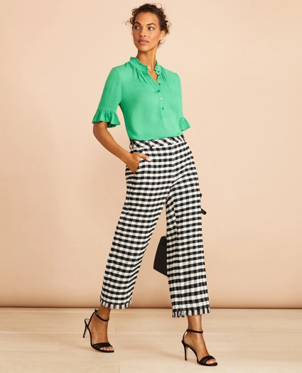 Crepe Ruffled Blouse, image 2