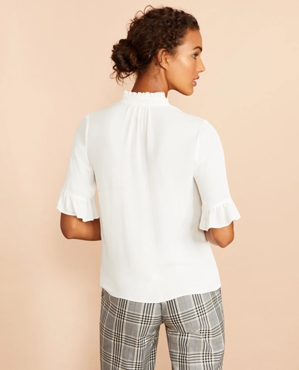 Crepe Ruffled Blouse, image 4