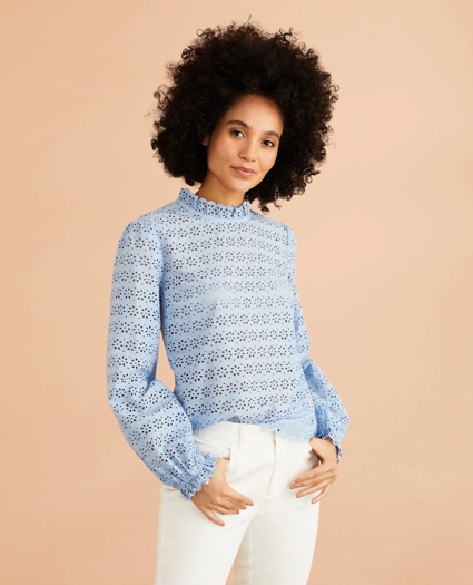 Cotton Eyelet Blouse, image 3