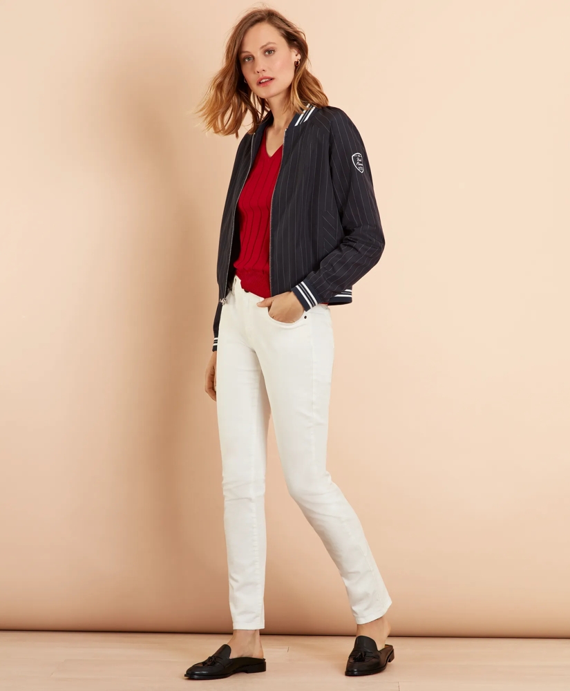 Pinstripe Bomber Jacket, image 3