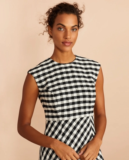 Gingham Boucle Dress, image 2