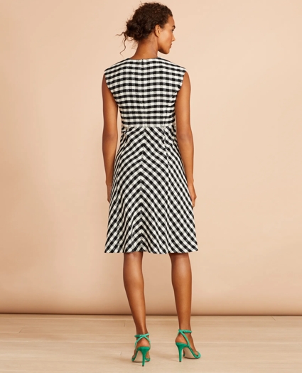 Gingham Boucle Dress, image 3