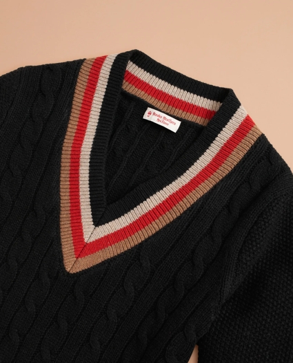 Stretch Merino Wool Tennis Sweater, image 2