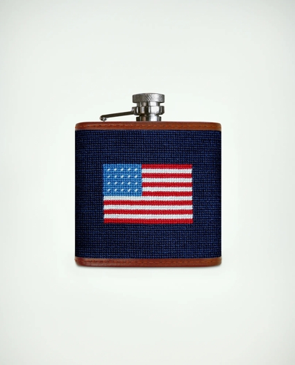 Smathers & Branson Stainless Steel Needlepoint Flask