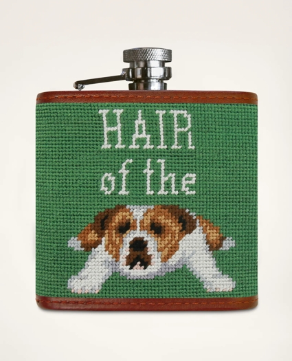 Smathers & Branson Stainless Steel Needlepoint Flask