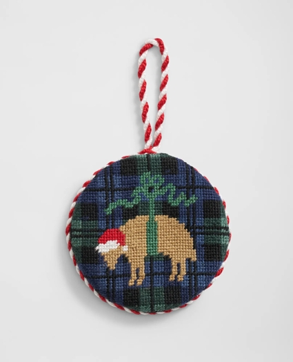 Smathers & Branson Cotton Needlepoint Golden Fleece® Black Watch Ornament