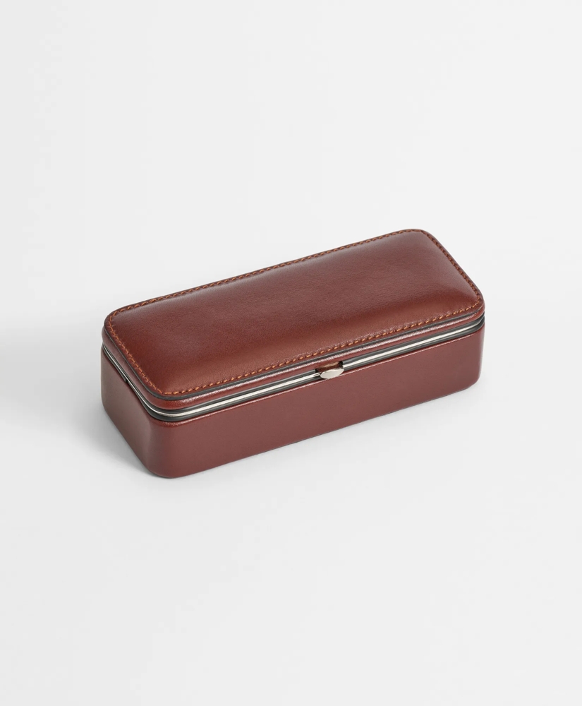 Travel Dominoes Game With Calfskin Case, image 3
