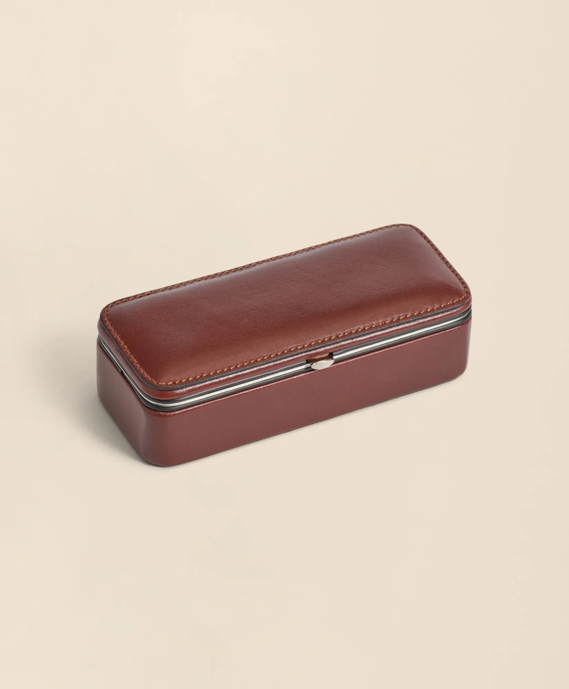 Travel Dominoes Game With Calfskin Case, image 3
