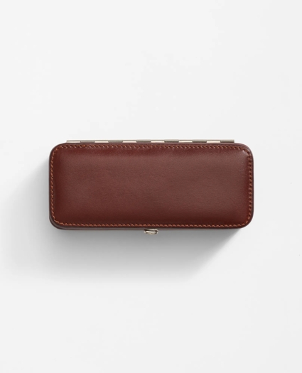 Travel Dominoes Game With Calfskin Case, image 4