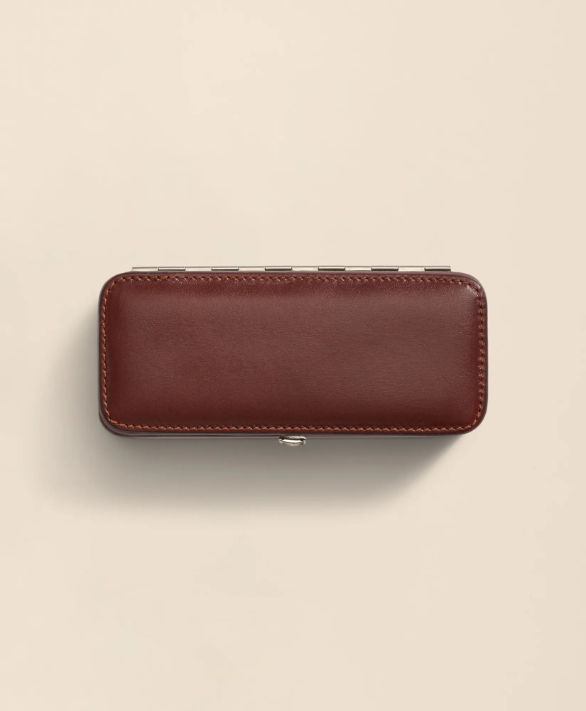 Travel Dominoes Game With Calfskin Case, image 4