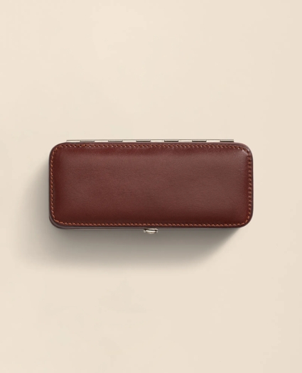Travel Dominoes Game With Calfskin Case, image 4