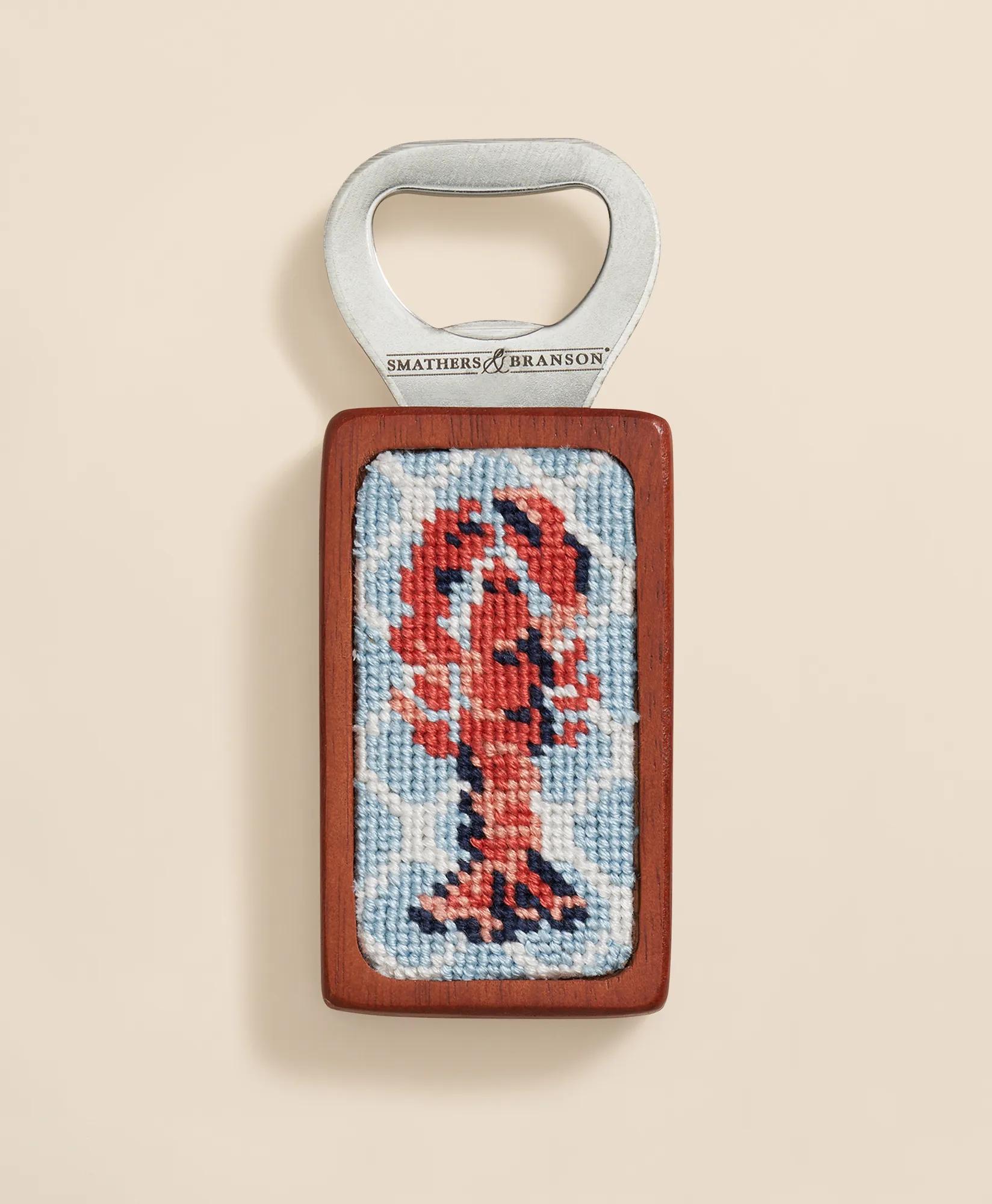 Smathers & Branson Needlepoint Lobster Bottle Opener, image 1