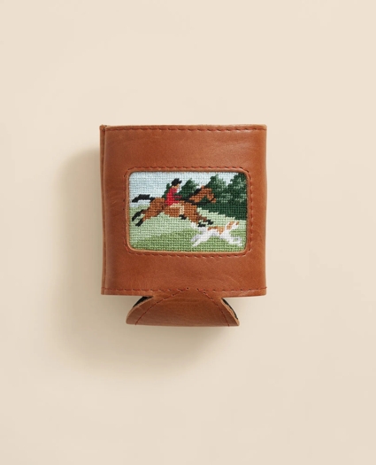 Smathers & Branson Needlepoint Fox Can Cooler, image 1