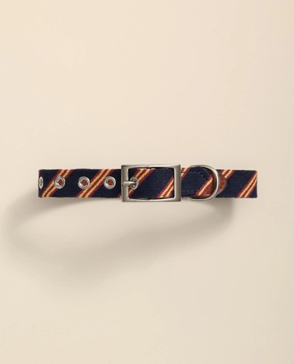 Smathers & Branson Needlepoint Rep Stripe Dog Collar, image 2