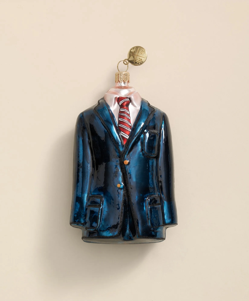 Glass BB Suit Ornament