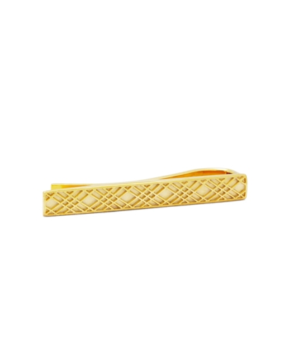 Gold-Plated Crisscross Tie Bar, image 1