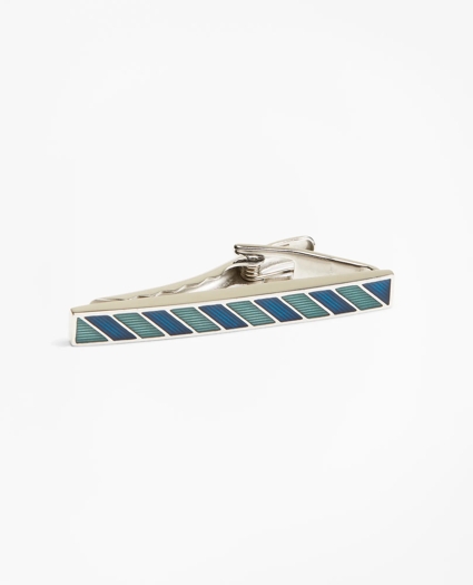 Stripe Enamel Tie Bar